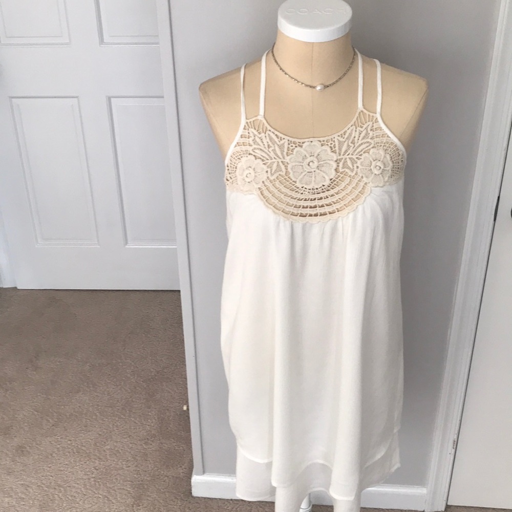 White summer dress.